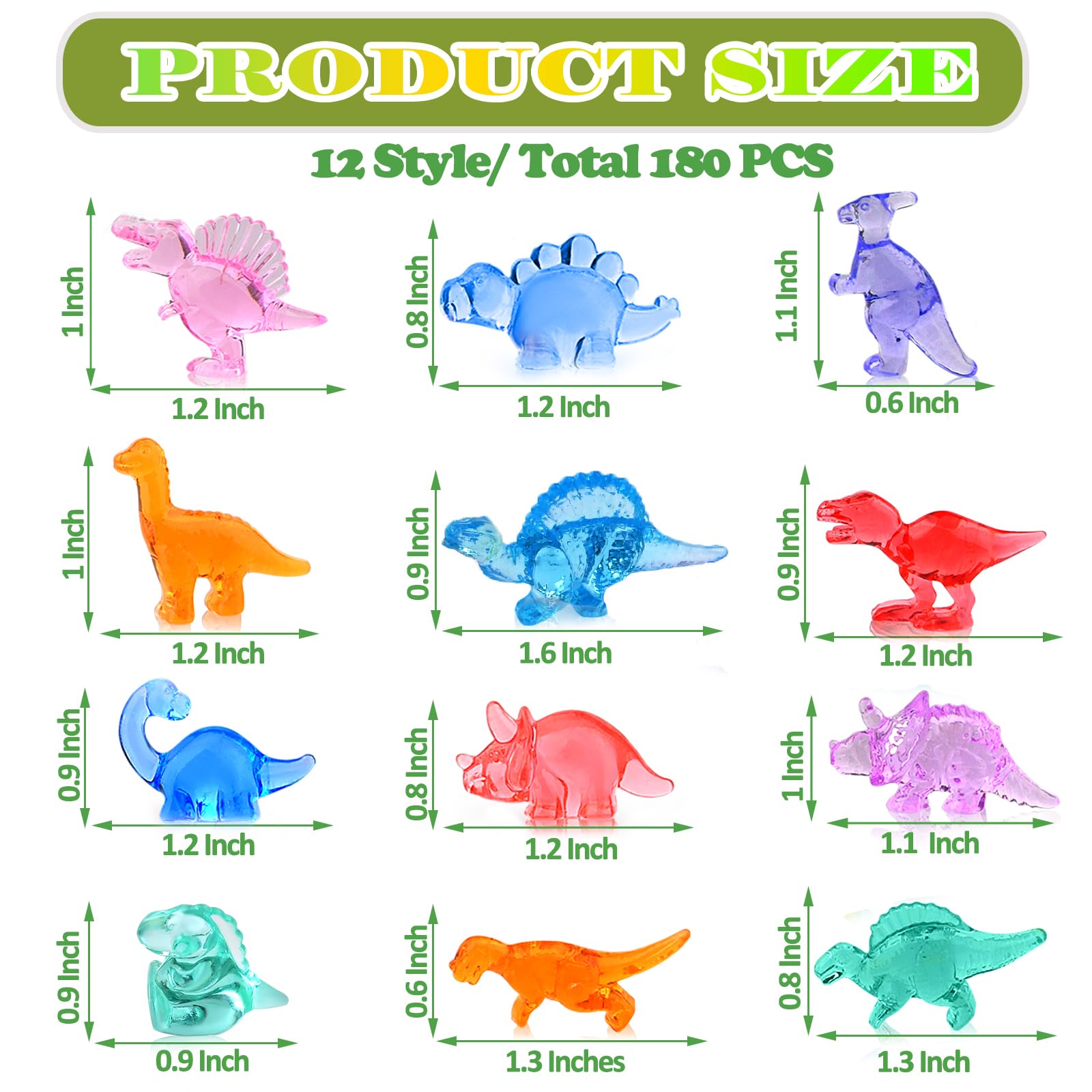 BETURETOP resin dinosaur ornaments for fairy gardens and school crafts.