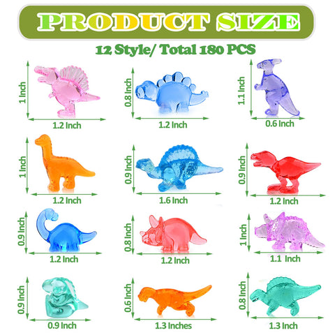 BETURETOP resin dinosaur ornaments for fairy gardens and school crafts.