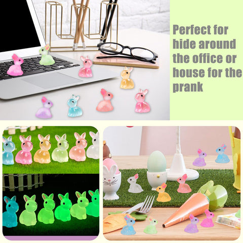 BETURETOP waterproof mini bunny figures withstand indoor and outdoor display.