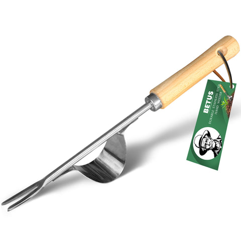 Betus Manual Hand Weeder with bend-proof base removes weeds easily in lawns