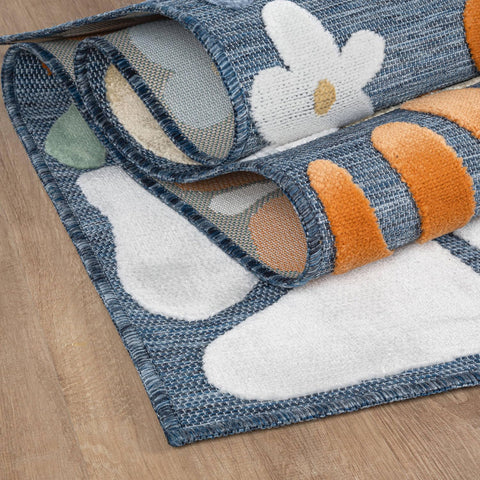 Beverly Rug durable low-pile design; resists wear in high-traffic areas.
