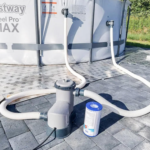 Easy screw-on installation for quick pool hose replacement