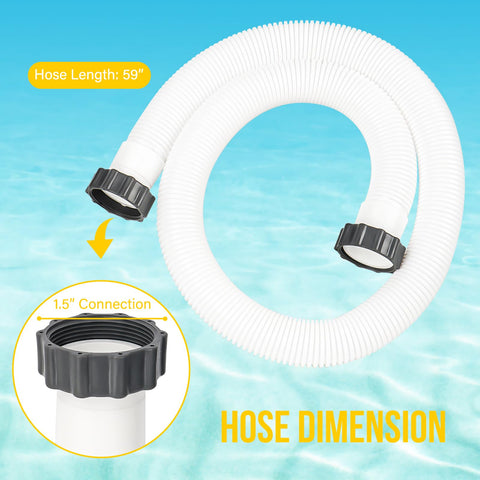 BEWAVE hose with end nuts on both ends for quick replacement