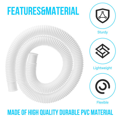 BEWAVE pipe holders and tapes for tidy hose routing.