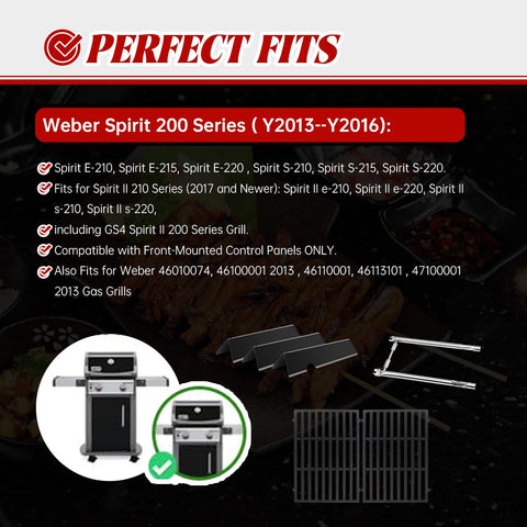 Bewesazy durable Weber Spirit parts revitalize grilling performance.