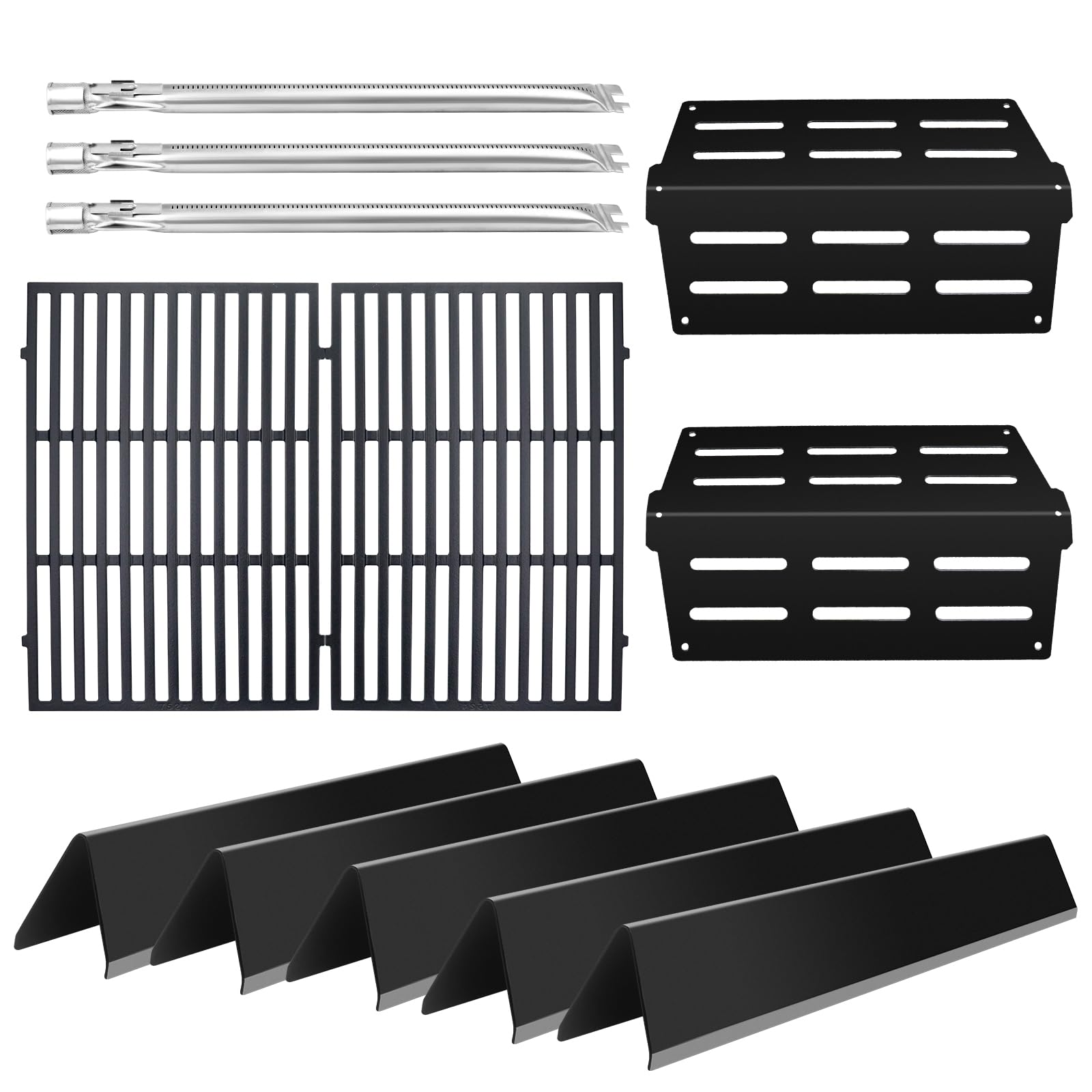 Bewesazy Genesis flavorizer bars 5-pack for Weber Genesis 300 series, promoting even heat.
