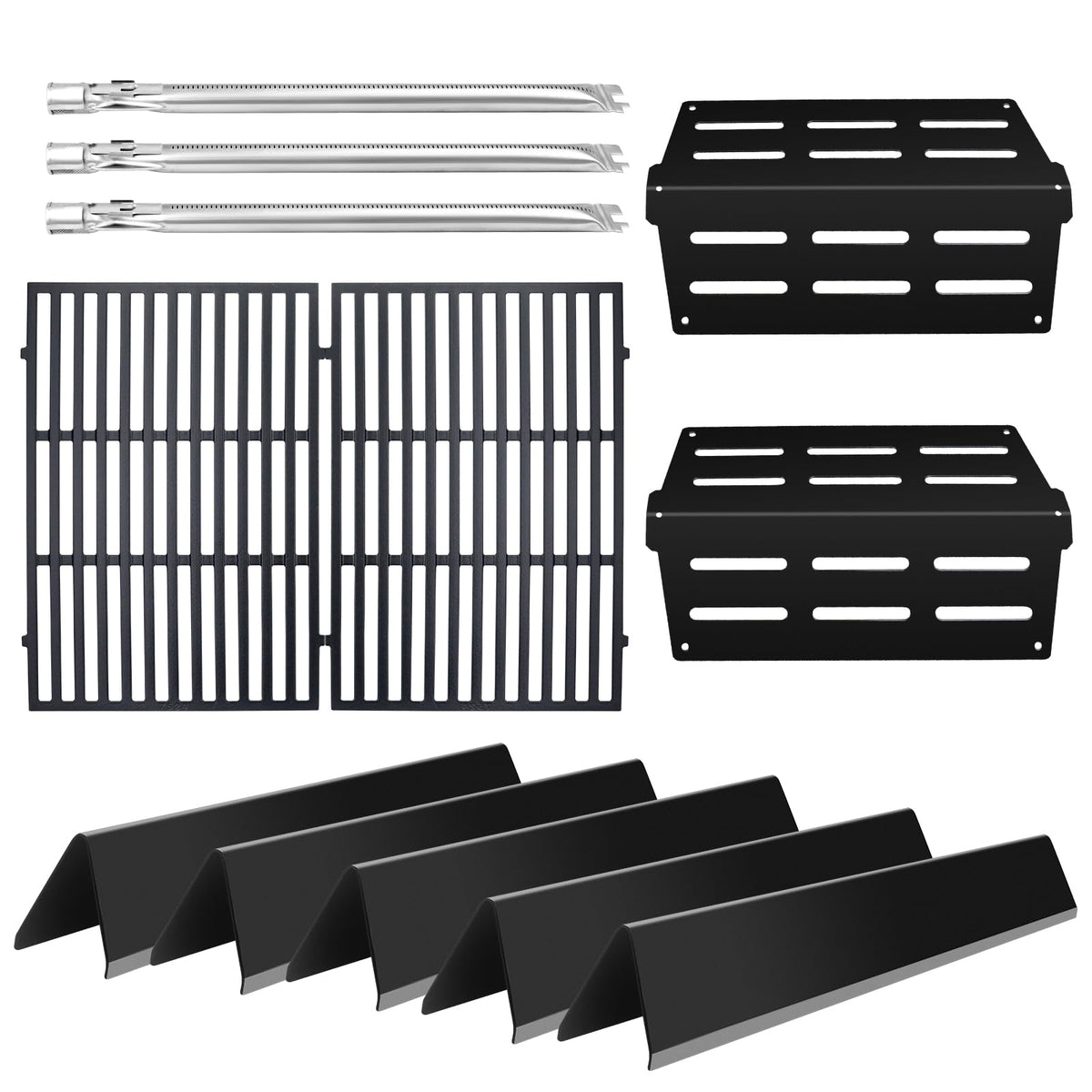 Bewesazy Genesis flavorizer bars 5-pack for Weber Genesis 300 series, promoting even heat.