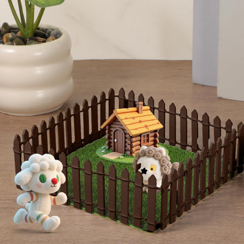 Bewudy succulent garden fence dollhouse decor for charming borders