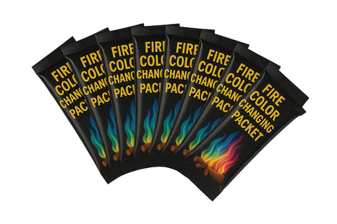 Bexter Magic Campfire colors enhance outdoor nights with blue, green, and purple tones.