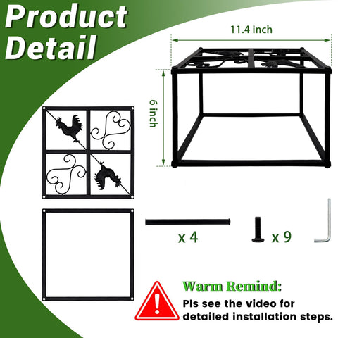 Beyoogeem waterer stand side view—stable four-leg design for stability.