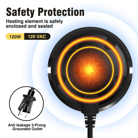 Beyoogeem thermostatic deicer activates when water is cold to conserve energy.