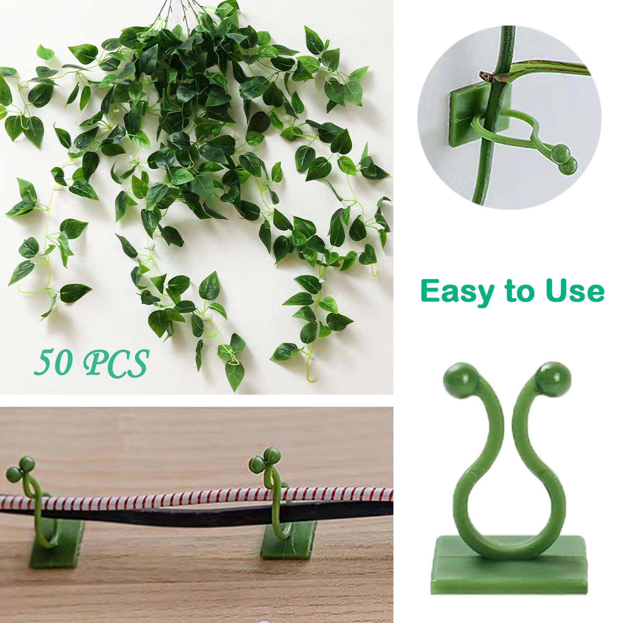 Beyoslf wall-mounted plant fixers help organize vines and cables