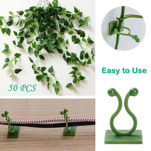 Beyoslf wall-mounted plant fixers help organize vines and cables