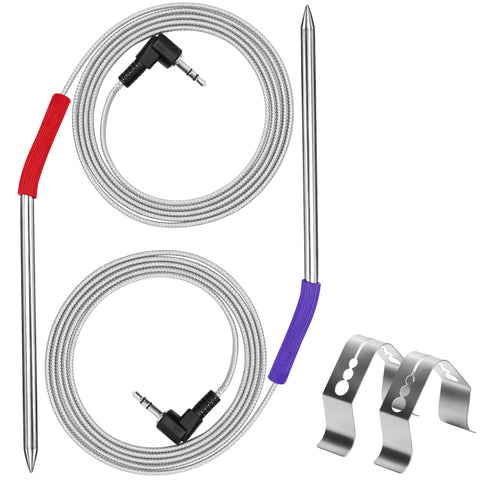 Bezmaksas 2-pack meat probe for Camp Chef pellet grills with precise temperature monitoring