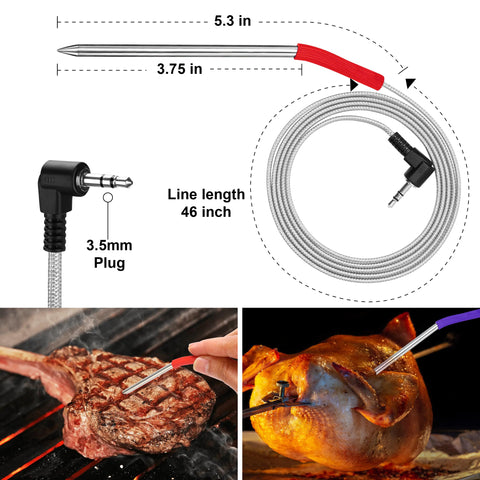Bezmaksas probe clip accessories secure probes during grilling sessions
