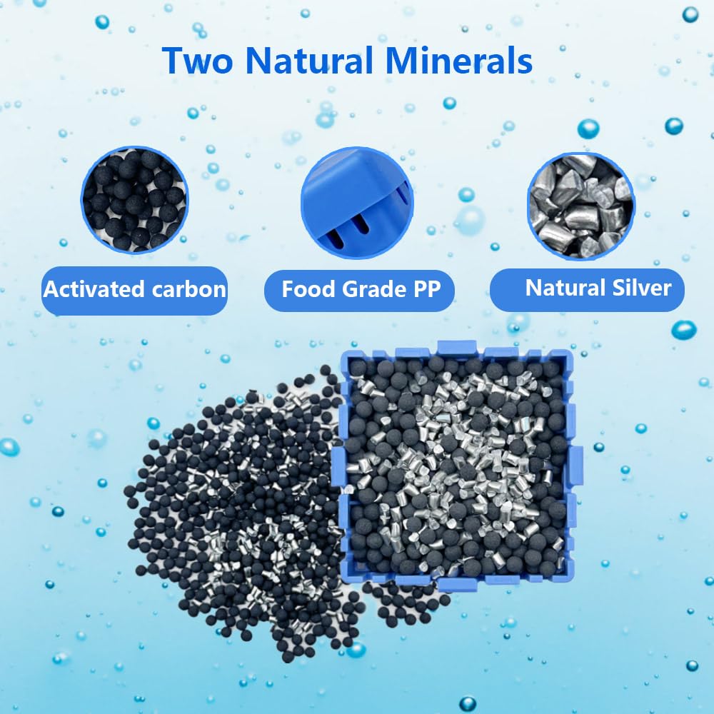 BFJOG activated carbon and mineral media inside cartridge
