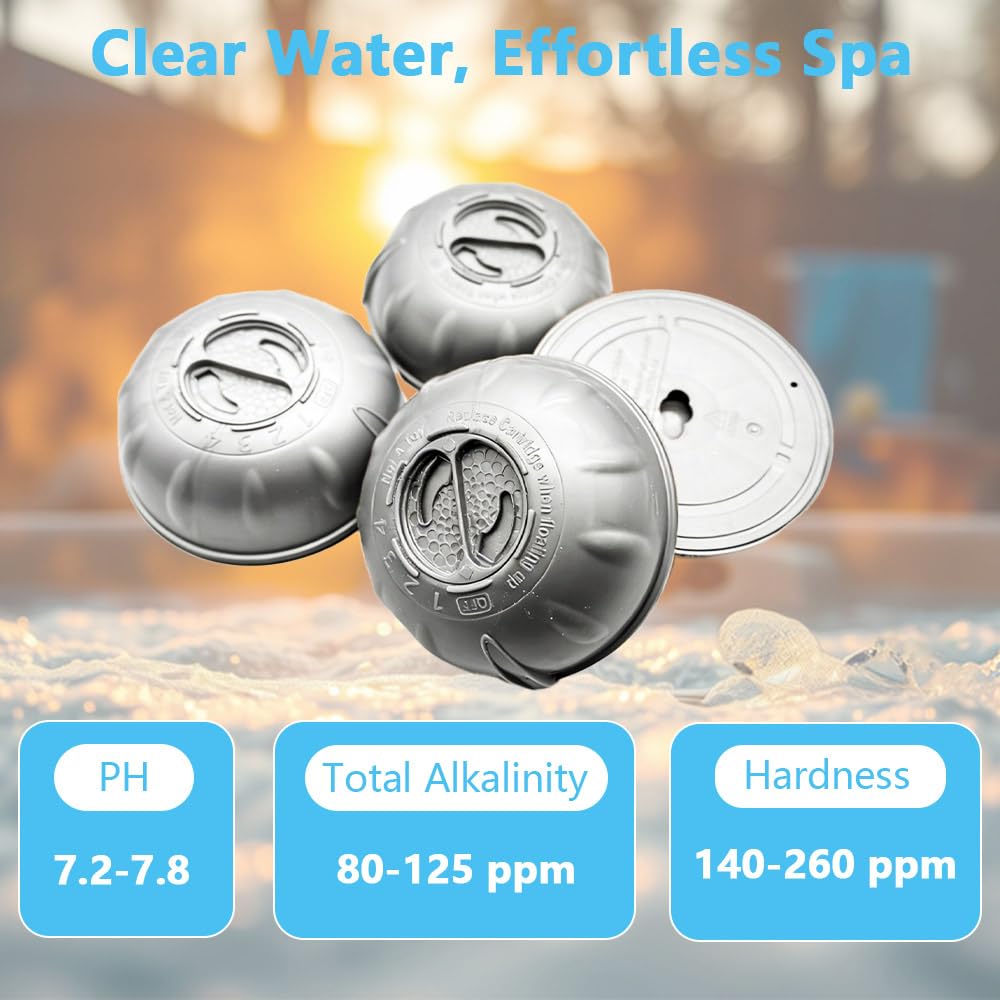 BFJOG cartridge in use yielding odor-free, balanced spa water.