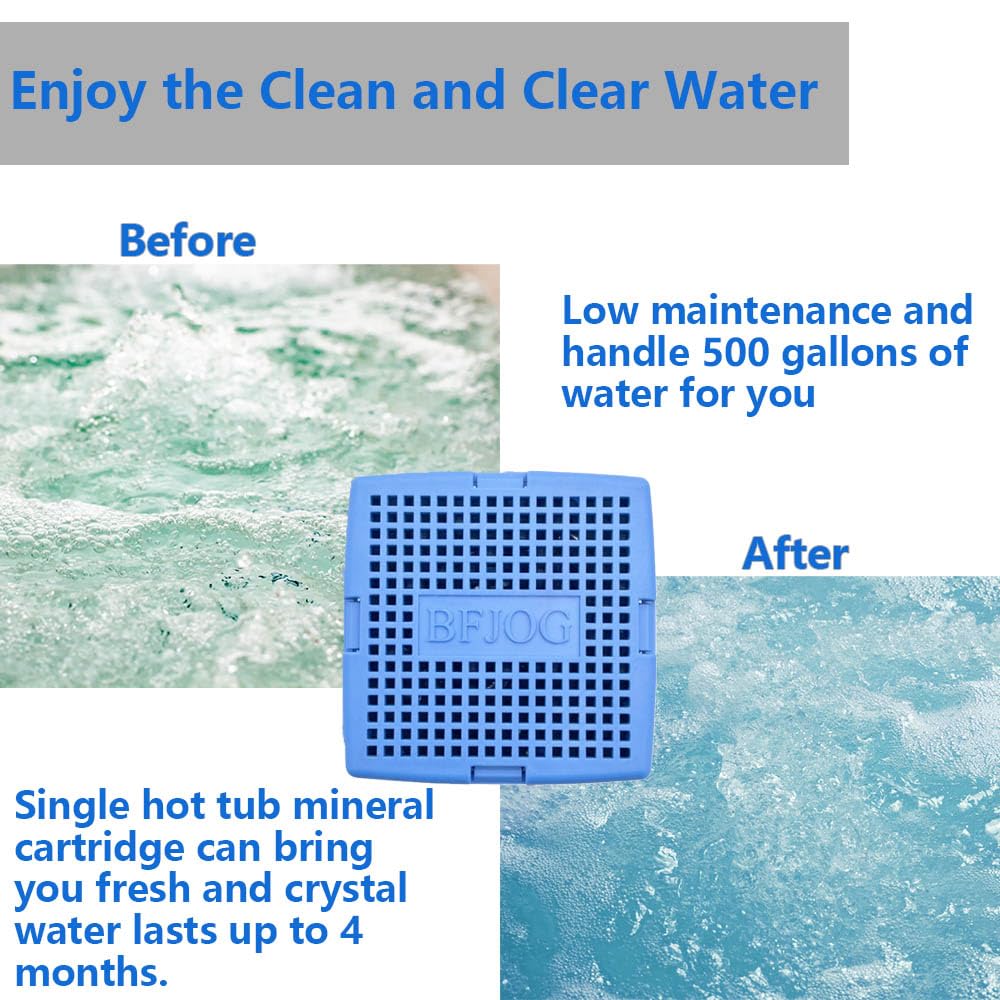 BFJOG spa water appears softer and clearer after treatment