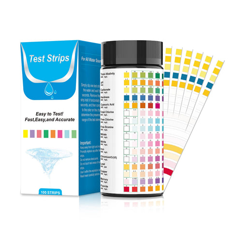 Bgieaug 16in1 water test kit bottle enables quick home water quality checks.