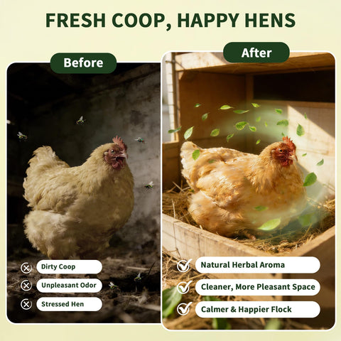BGraceyy coop-dust-bath aroma fill captures calming herbal atmosphere
