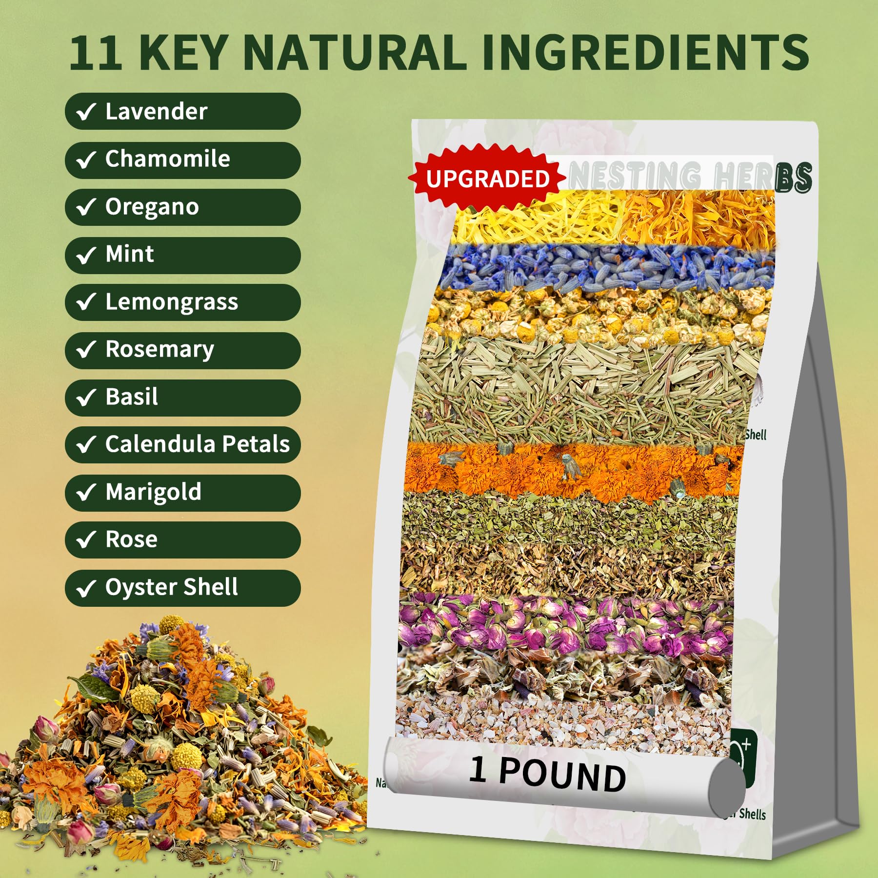 BGraceyy coop refresh dried herbs improve nesting box appeal