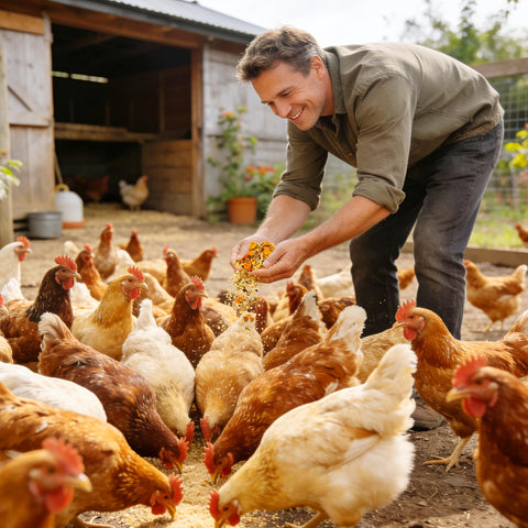 BGraceyy easy-sprinkle usage on nest box bedding demonstrating simple application