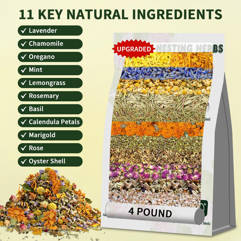BGraceyy nesting-box-refresh herb blend in the coop nest box