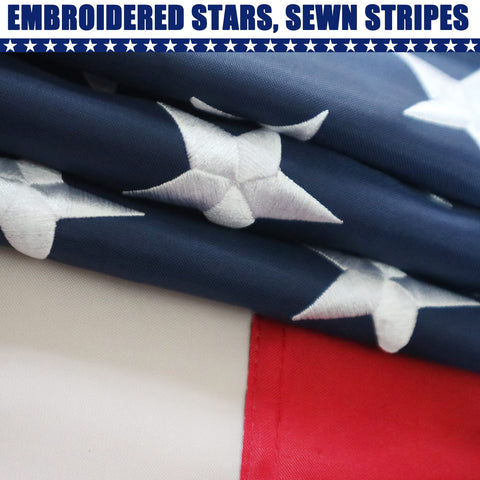 BGTXCZ American Flag heavy-duty nylon texture for lasting use.