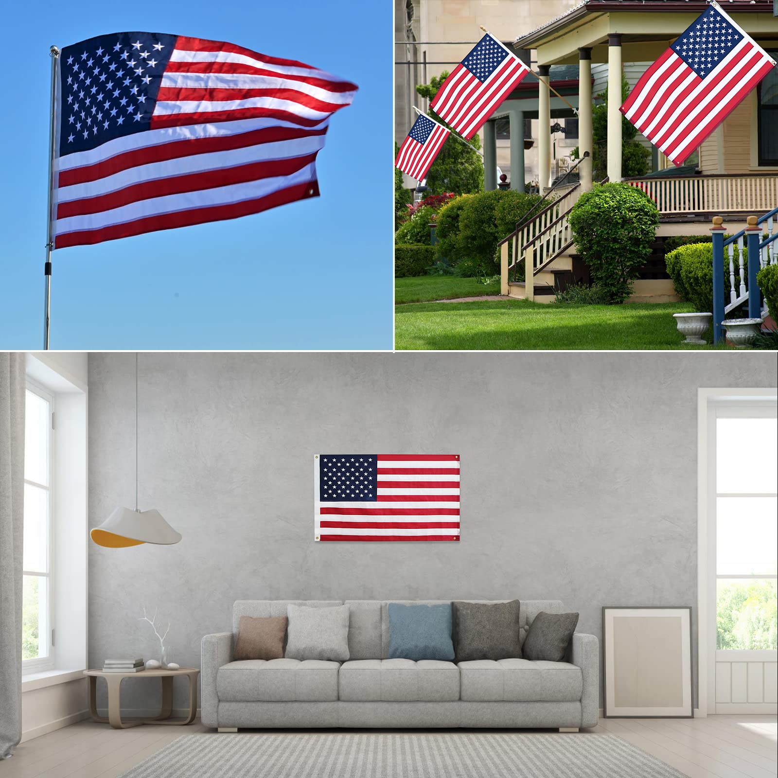 BGTXCZ American Flag indoor wall bedroom display ready.