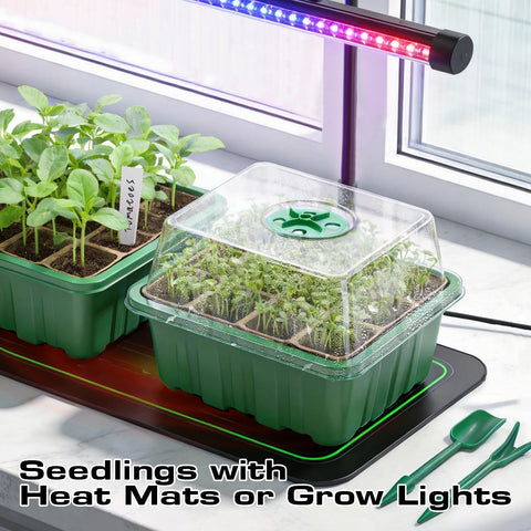 Bhyhok heat-mat-ready design supports faster germination when paired with a mat.