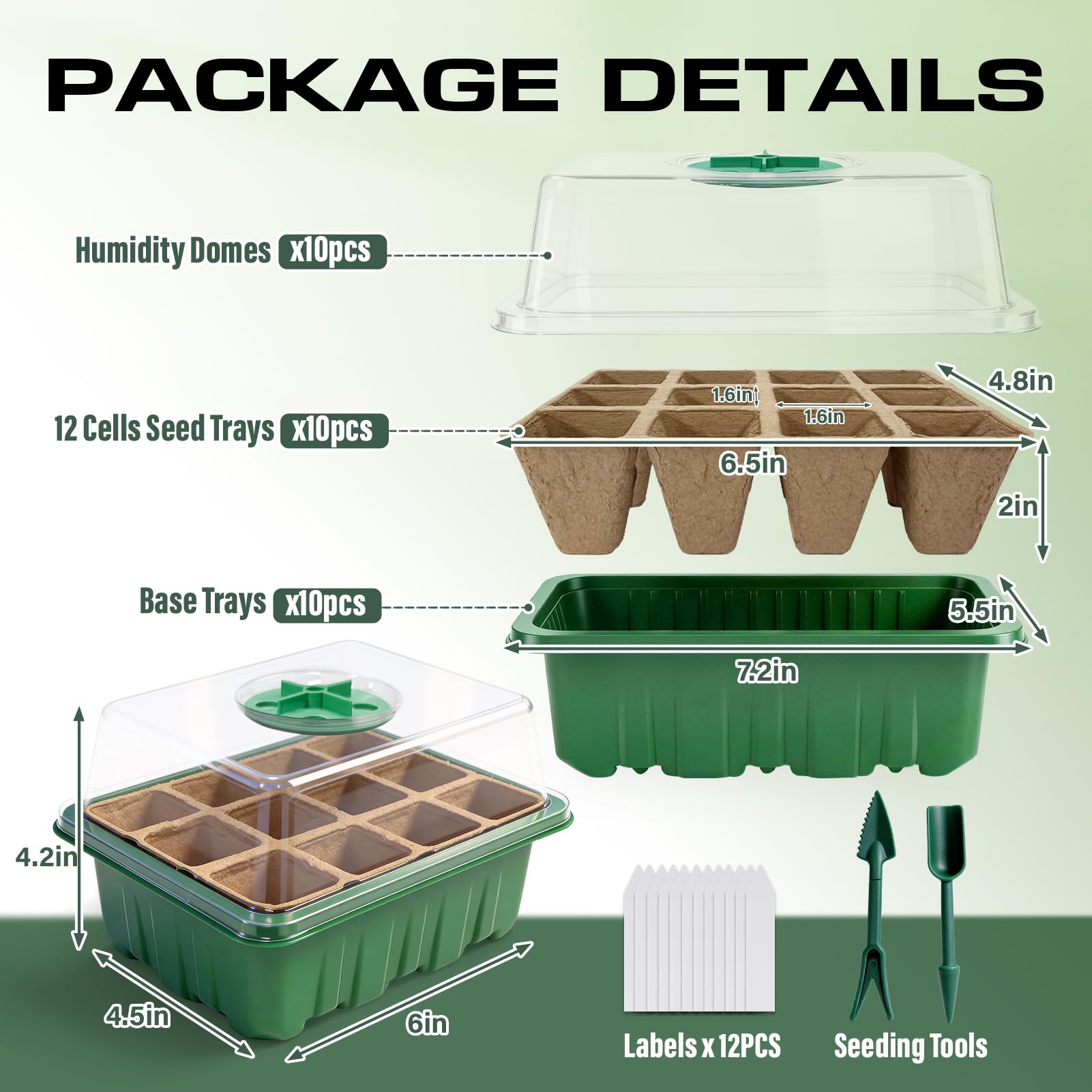 Bhyhok humidity dome with vents for moisture control during germination.