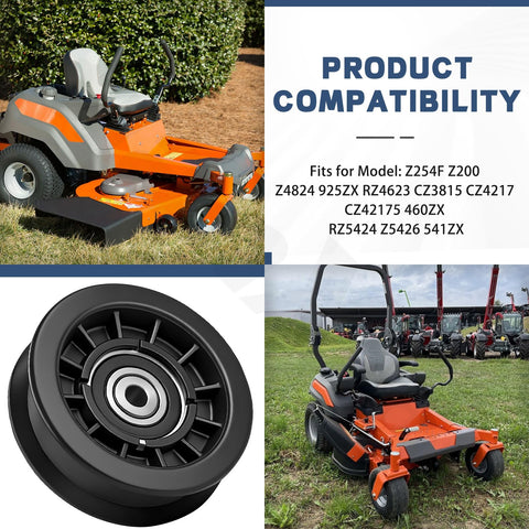 BianXiao Husqvarna Z254F-compatible drive belt and pulley for reliable mowing.