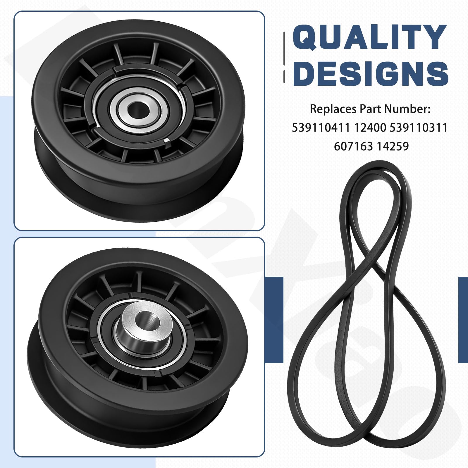 BianXiao idler pulley kit 539110311 improves belt tension and longevity.