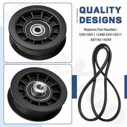 BianXiao idler pulley kit 539110311 improves belt tension and longevity.