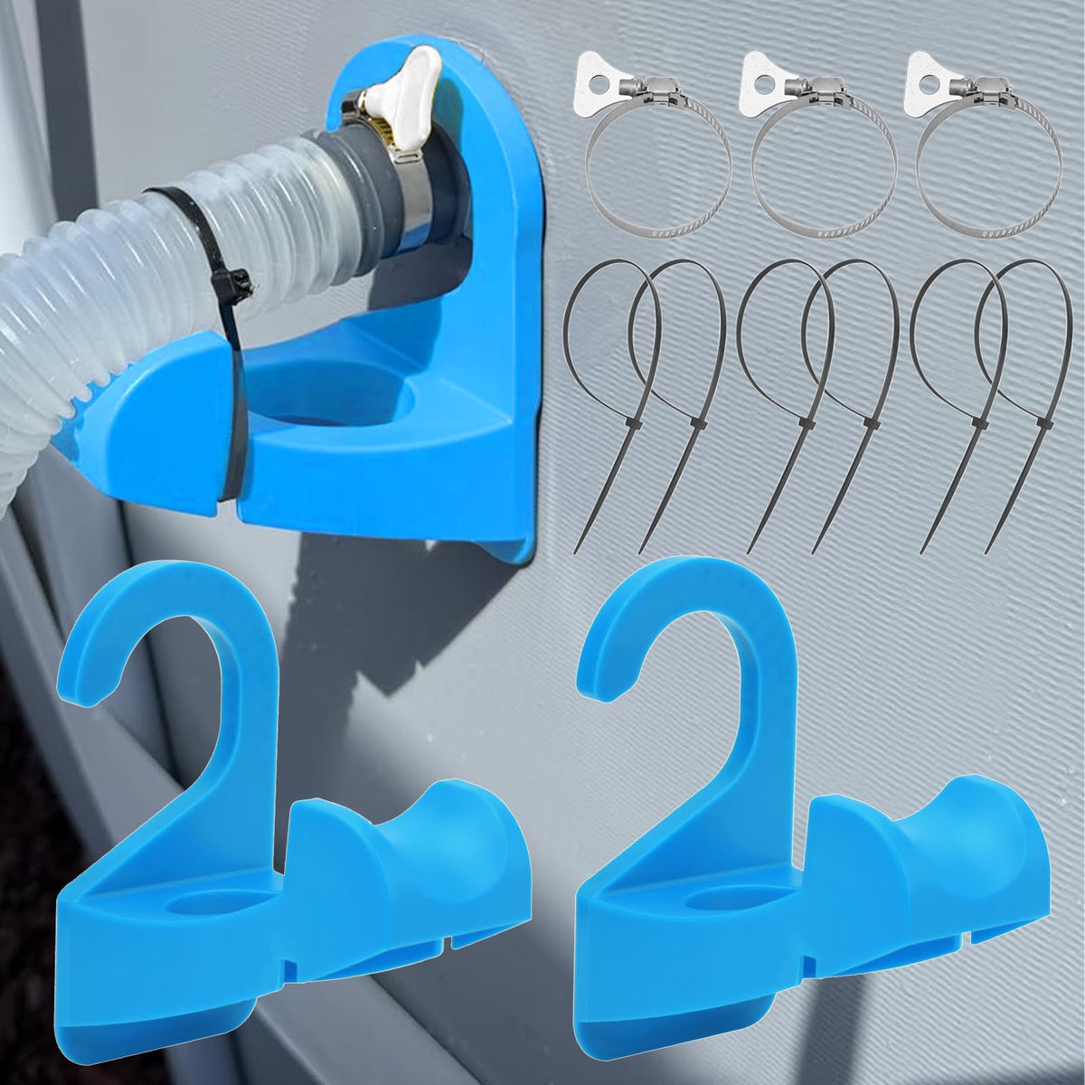 BianXiao pool pipe holder 3pcs secures hoses for above-ground pools