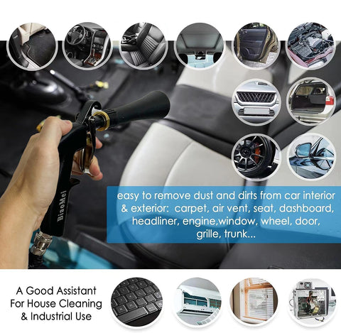 BIAOMEI brush accessory cleans narrow gaps without harming surfaces.