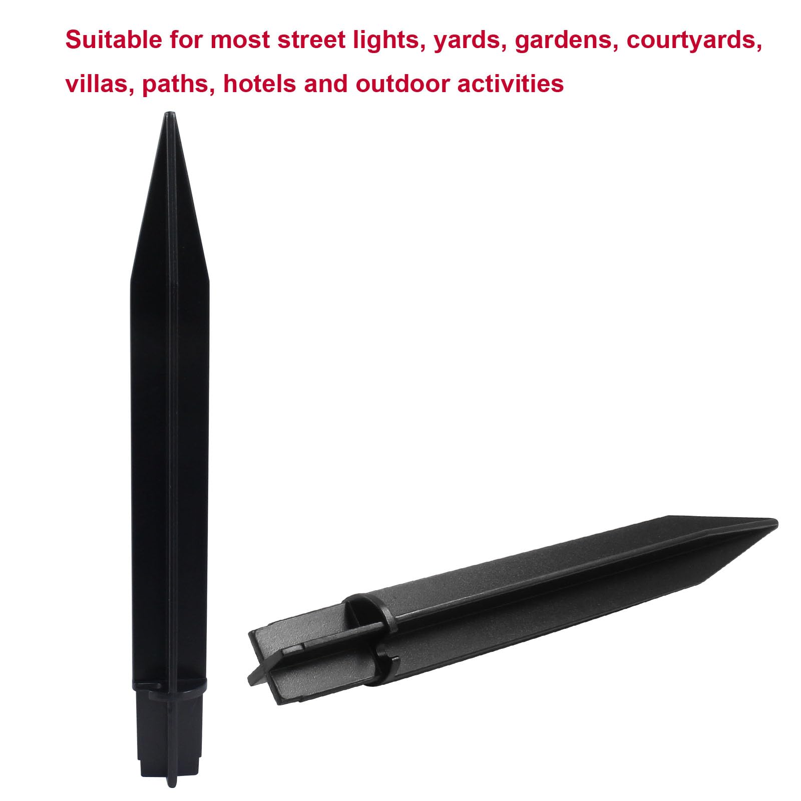 Biaungdo outdoor spikes withstand weather while keeping garden lighting steady.