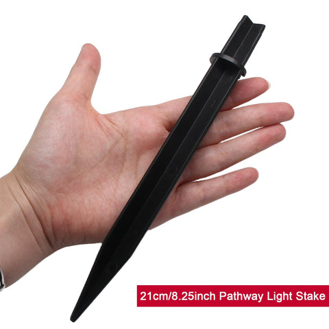 Biaungdo solar light spikes simplify installation and keep pathways lit.