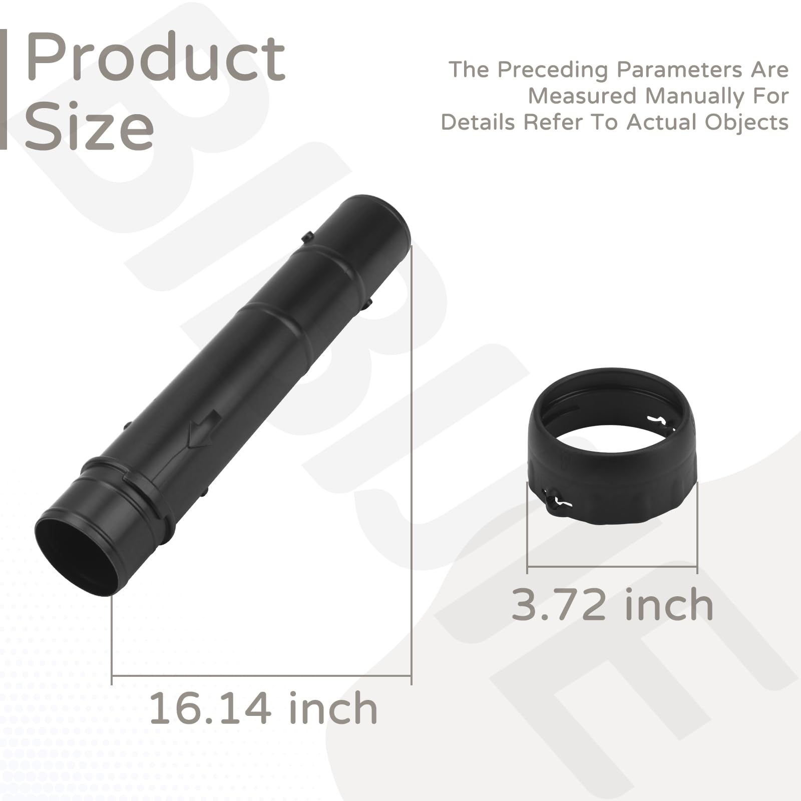 BIBIJIE 4241-760-8200 nozzle tube; durable build for heavy yard tasks.