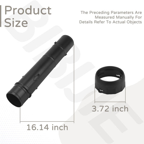 BIBIJIE 4241-760-8200 nozzle tube; durable build for heavy yard tasks.
