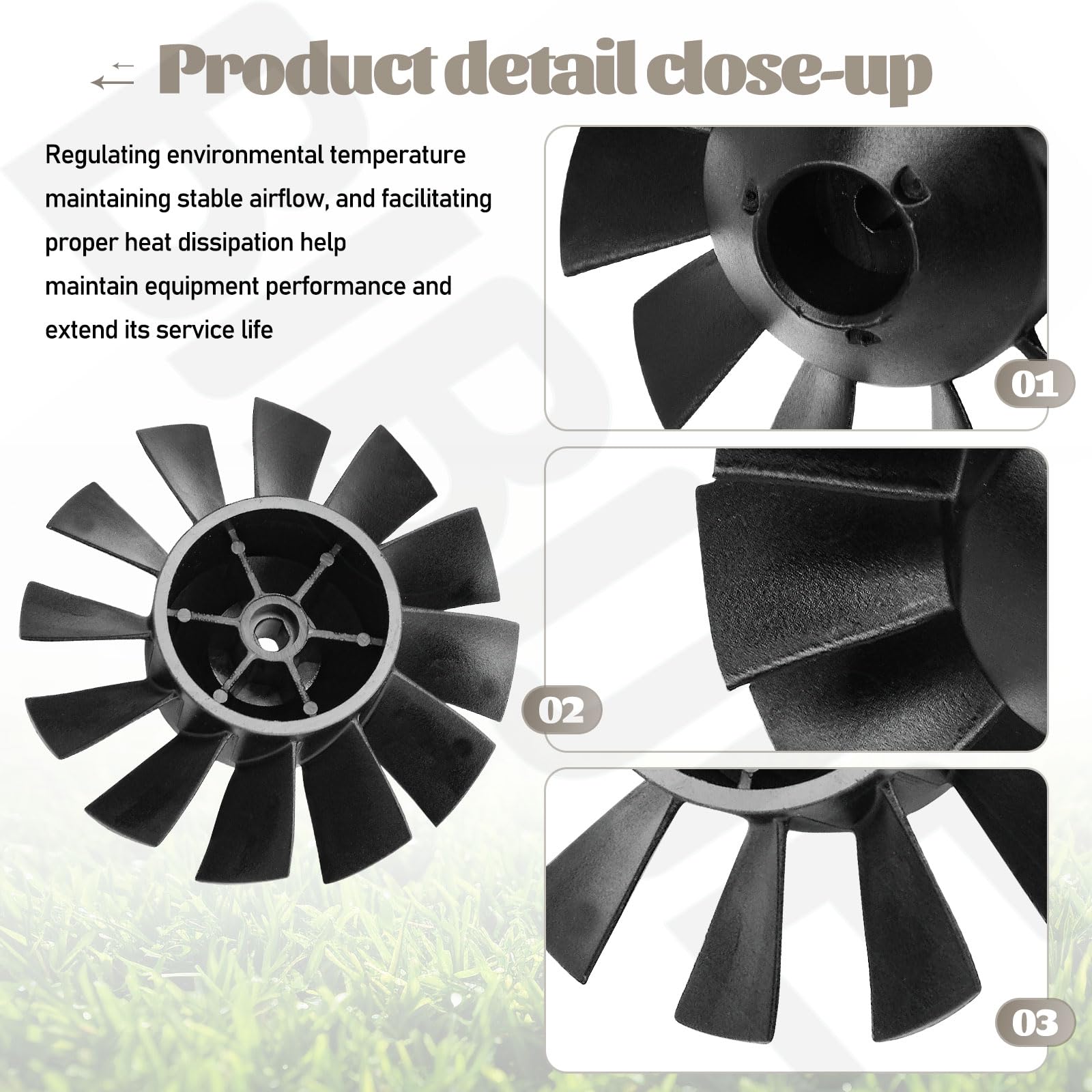 BIBIJIE blower fan installed on equipment demonstrates simple replacement.