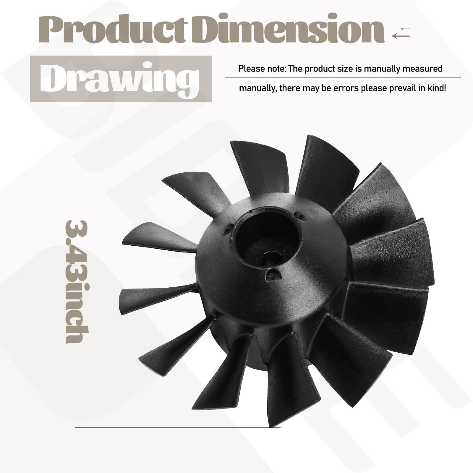 BIBIJIE blower fan Ry404013vnm side view supports quiet operation during use.