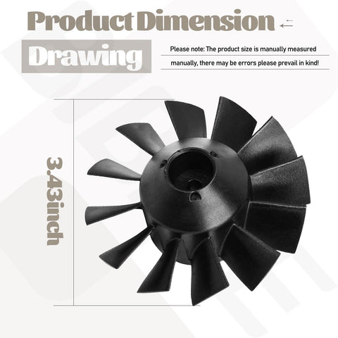 BIBIJIE blower fan Ry404013vnm side view supports quiet operation during use.