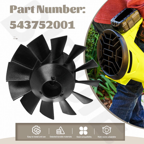 BIBIJIE blower fan Ry404014vnm back view helps quick compatibility checks.