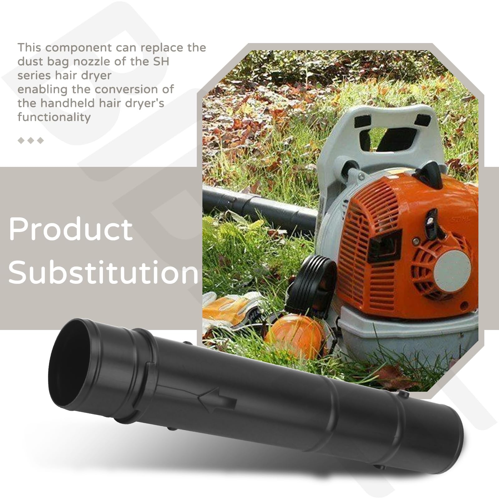 BIBIJIE nozzle tube enables cleaning corners and hard-to-reach areas.
