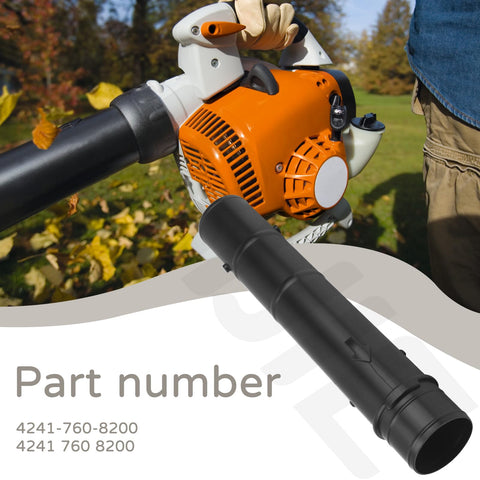 BIBIJIE nozzle shown compatible with Stihl BG56 BG66 BG86 SH56 SH86 for versatile cleanup.