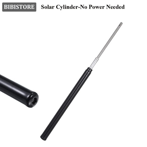 BIBISTORE greenhouse vent opens under sun, demonstrating automatic temperature response.