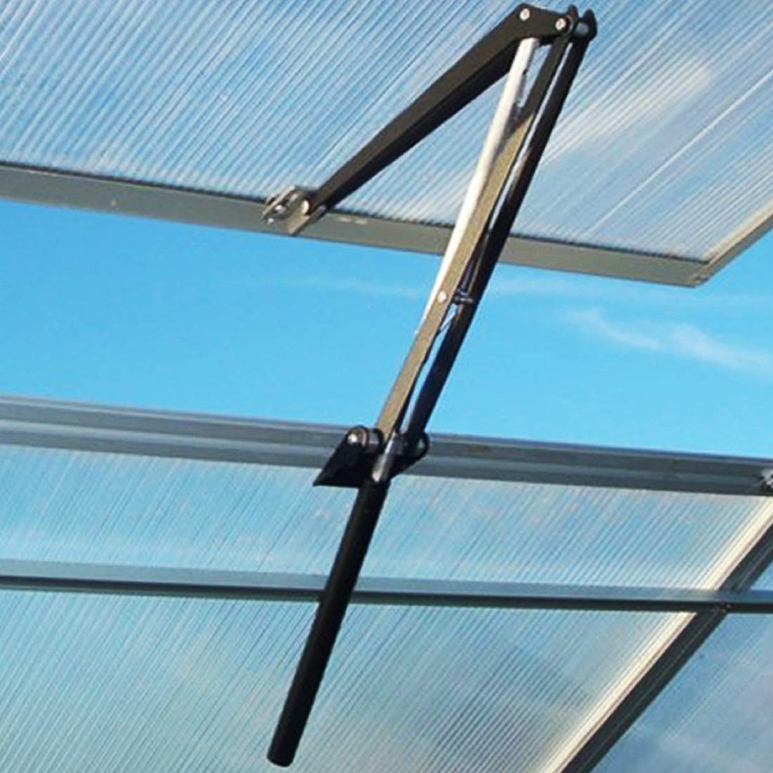 BIBISTORE solar automatic window opener frame with rust-resistant coating for durability.