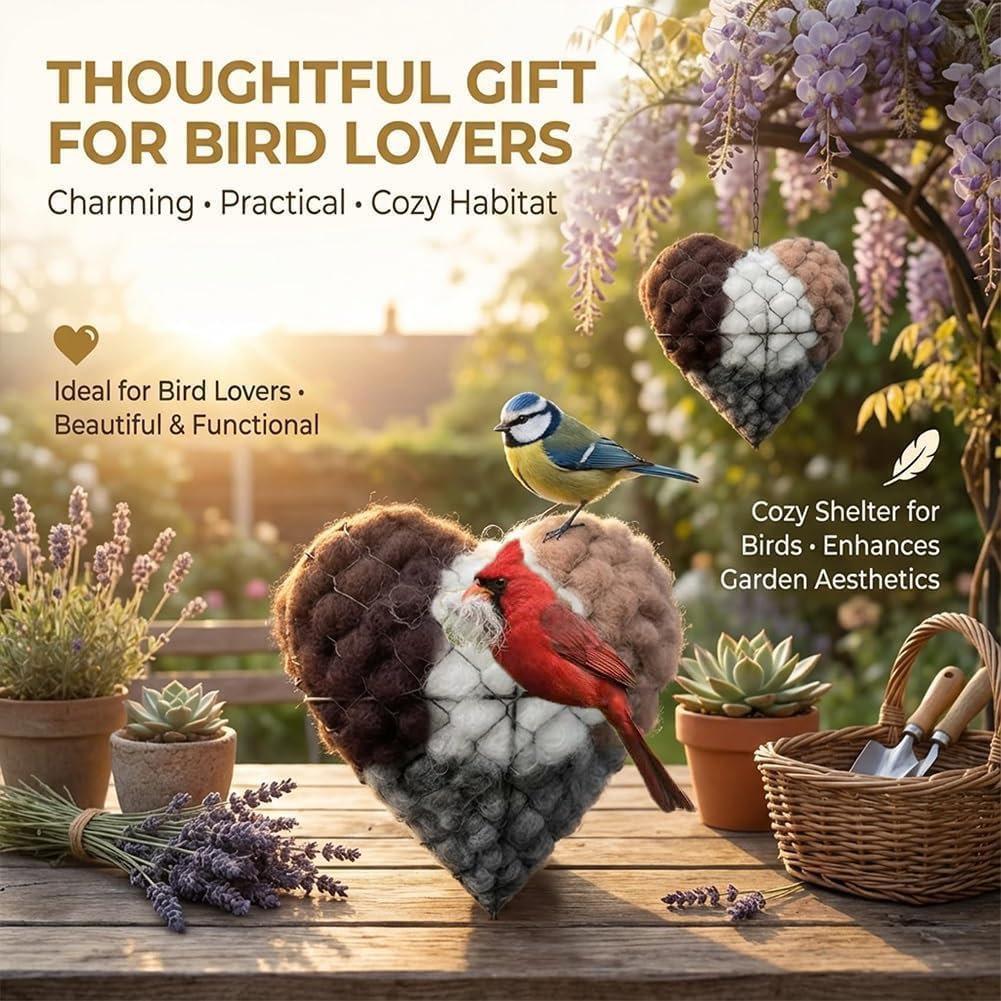 Bicotand Hummingbird House Nest Box invites vibrant small birds to shelter and rest