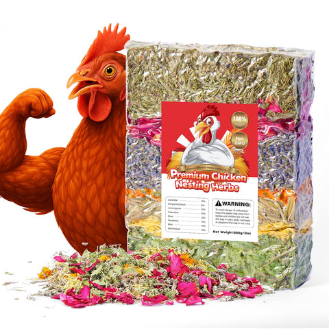 Bicrown packaging for 21oz chicken nesting herbs for easy storage and use.